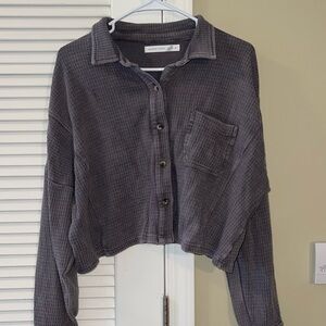 Altar'd State Charcoal Knit Top